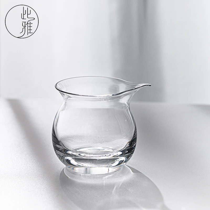 「此雅」水晶圆满茶杯公道杯茶海分茶器加厚耐热高档个性手工.