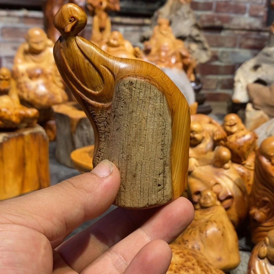 柏木崖柏根雕摆件