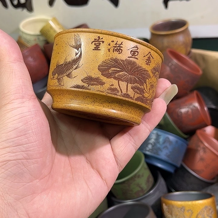 茶杯紫砂全手工紫砂主人杯