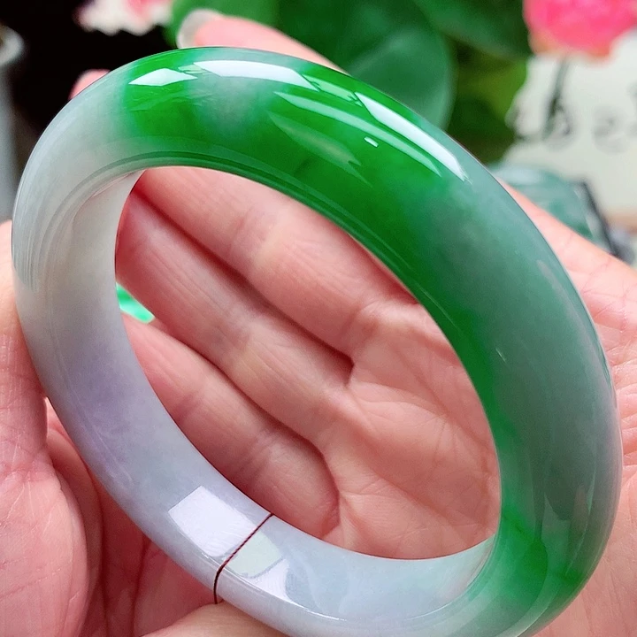 浮***欢翡翠未镶嵌手镯天然翡翠手镯