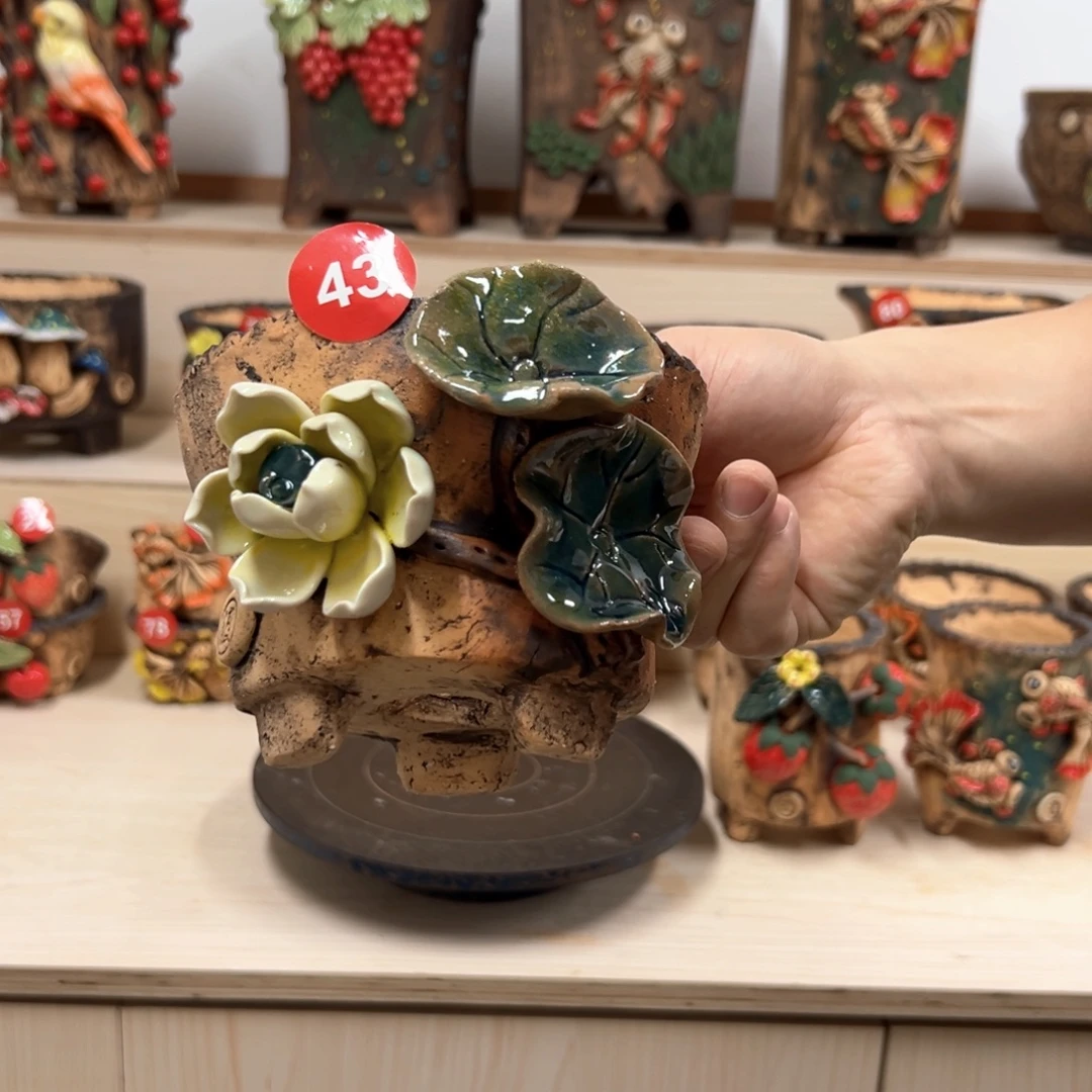 花盆紫砂43号内口11.5外高10