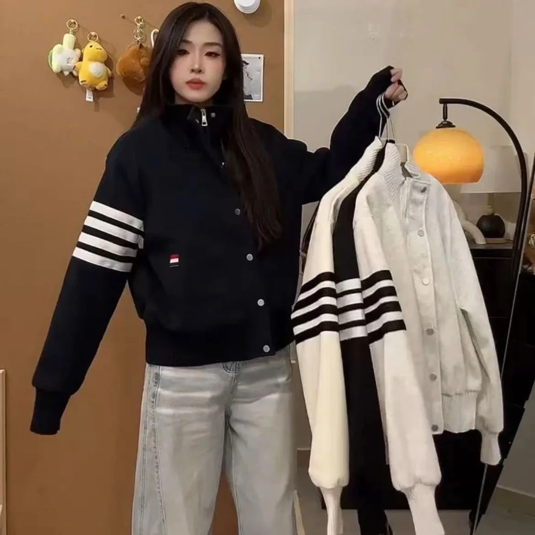 小个子学院风学生少女立领卫衣女秋季宽松小众时尚开衫外套潮15岁