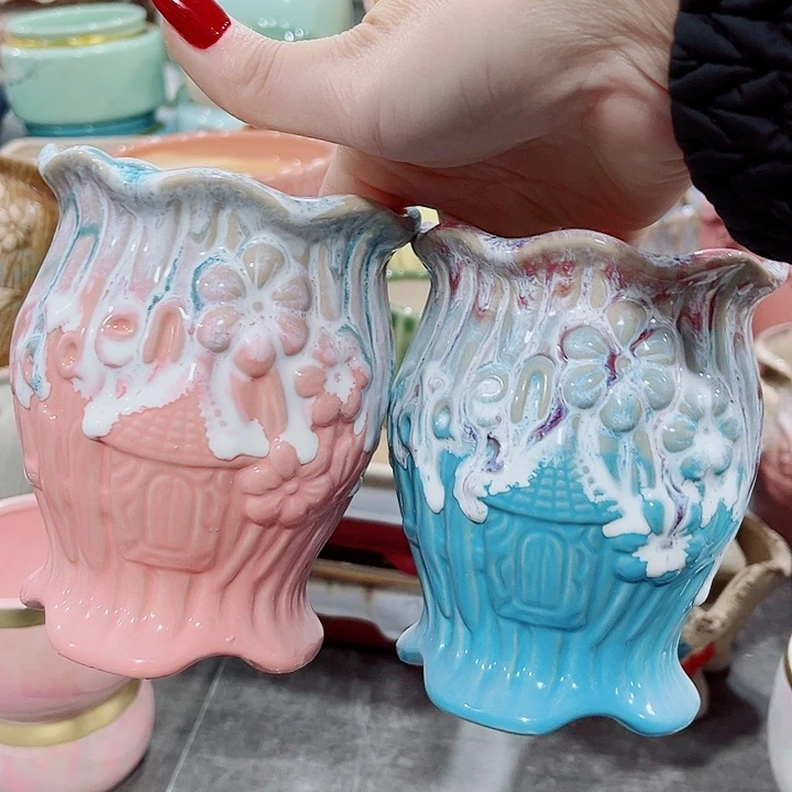 多肉陶瓷花盆满10元包邮