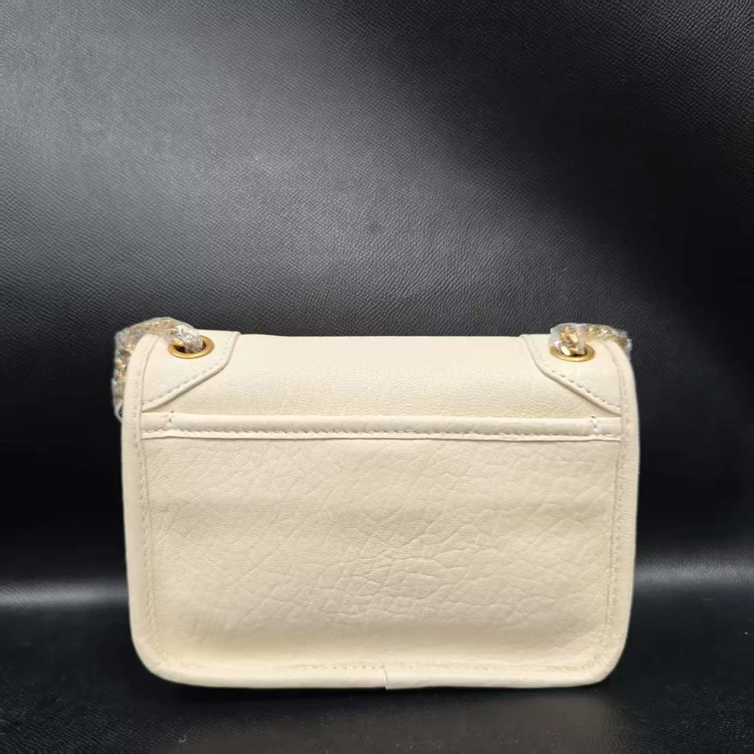 SMVP 高定奢品 潮流真皮新款女包斜跨包 0522 白色