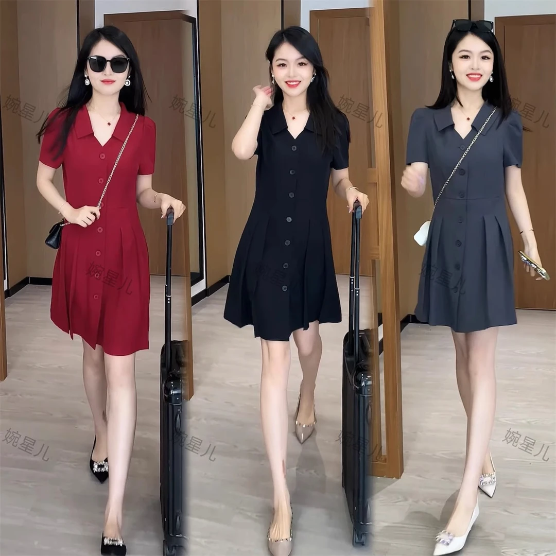 女装连衣裙2025新款今年流行时尚洋气质夏装小个子漂亮网红裙子潮