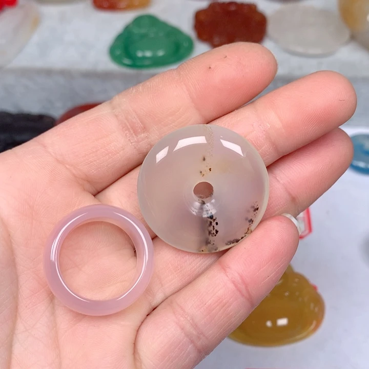 玛瑙/玉髓颈饰未镶嵌N****