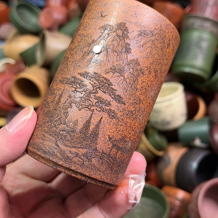 紫砂茶杯全手工紫砂主人杯