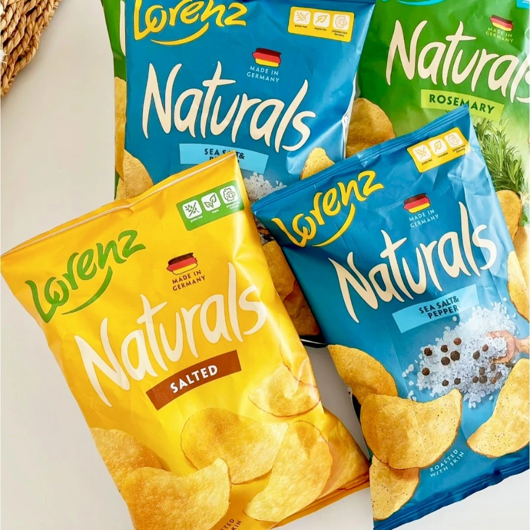劳仑兹手工薯片办公室零食多种膨化薄脆片多口味劳伦兹薯片