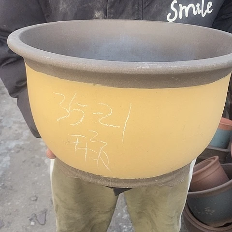 紫砂中国宜兴紫砂花，