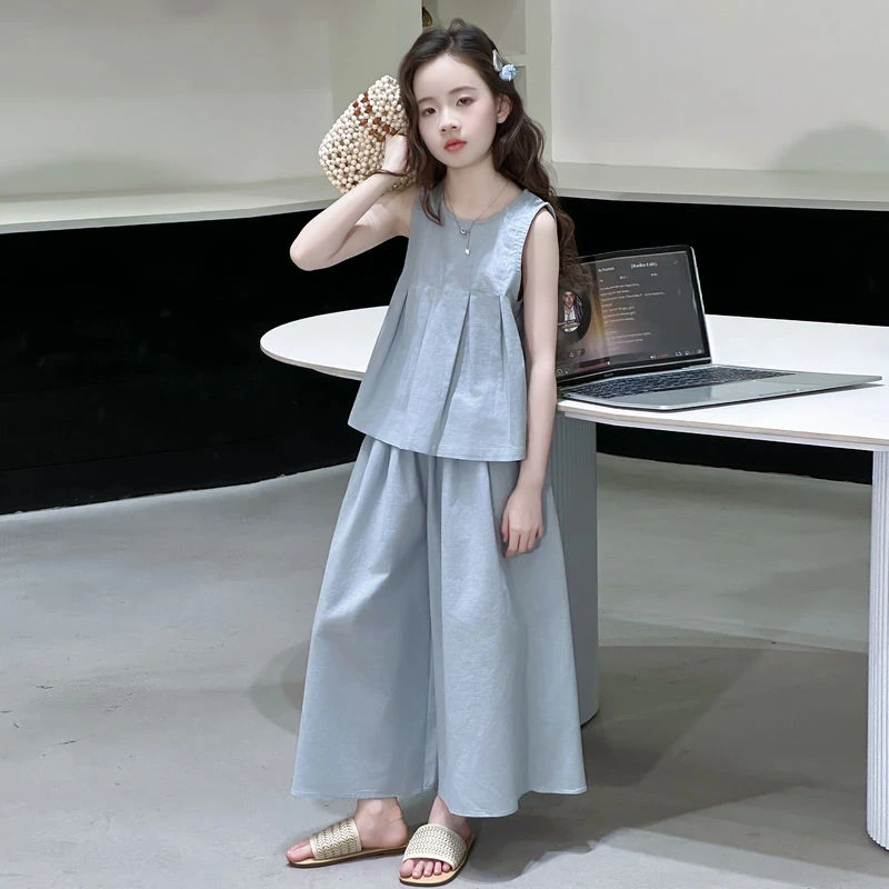 女童套装2025新款时髦儿童夏季裙裤大童女装洋气炸街超火夏装