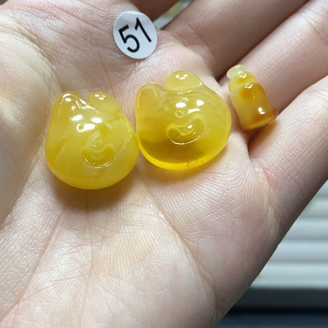 未镶嵌琥珀裸石天然琥珀蜜蜡吊坠