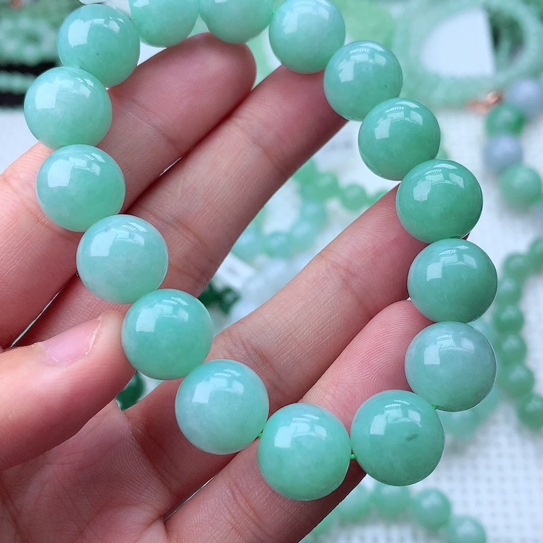 翡翠未镶嵌毛衣链卡13