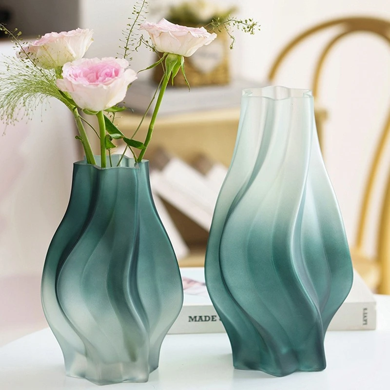 家居生活创意玻璃花瓶青绿