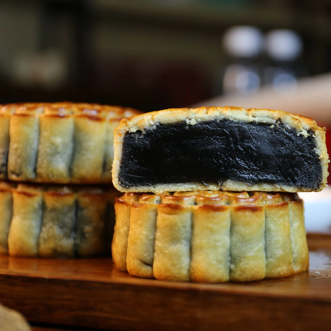 广式月饼网红东坑明贤老牌子黑豆沙独立散装独立包装月饼