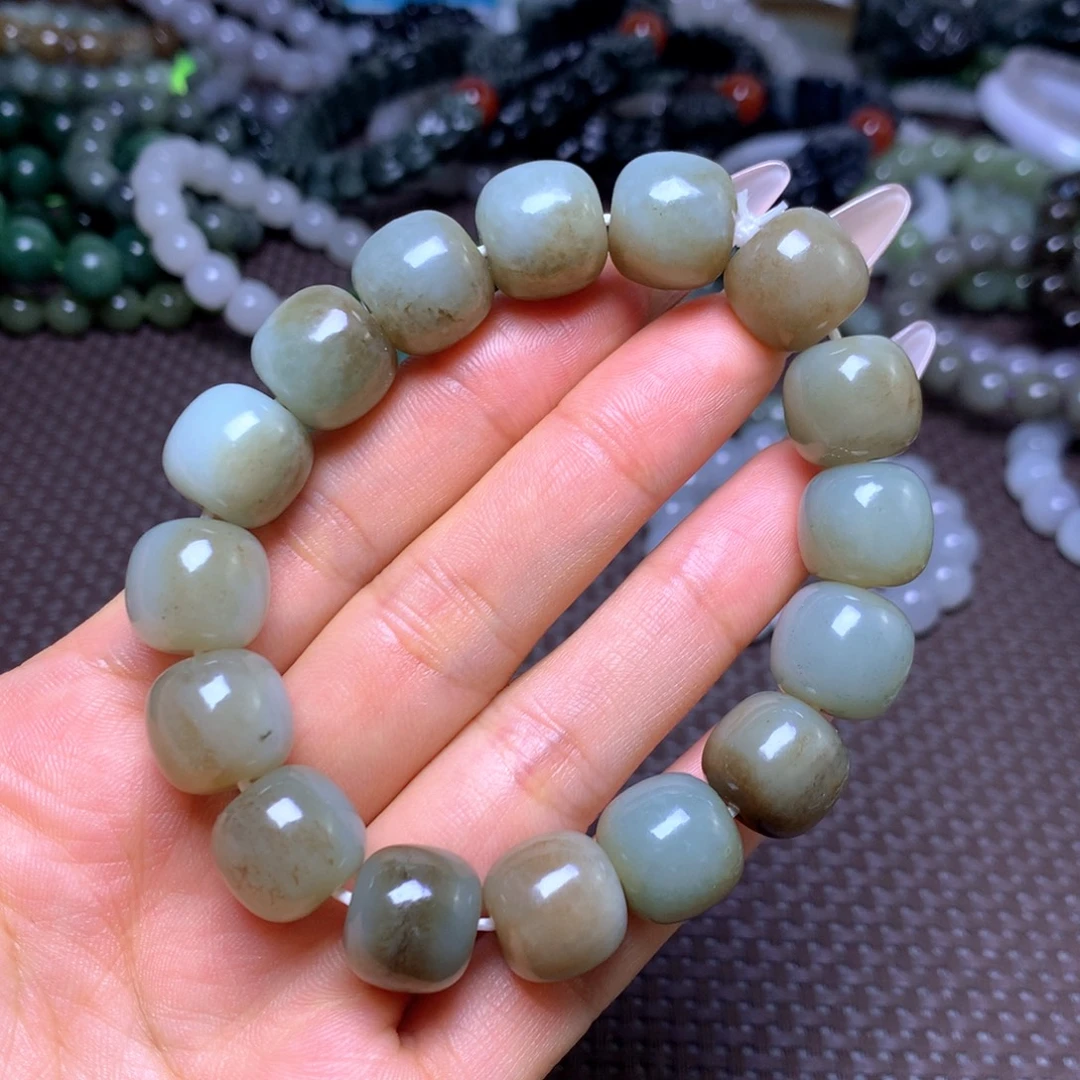 和田玉未镶嵌手串卡14