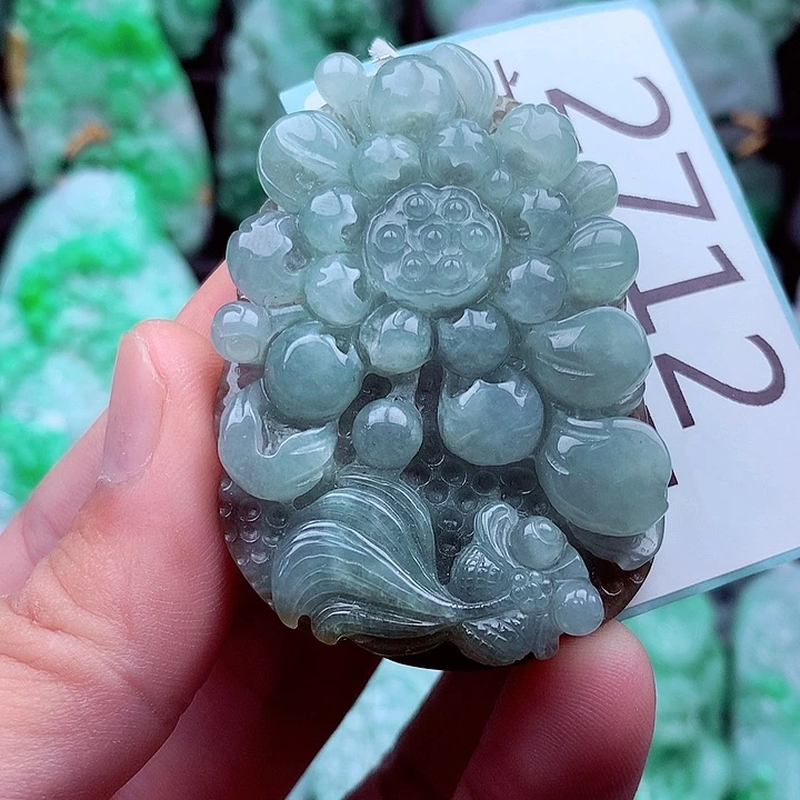 翡翠未镶嵌吊坠(不含链)