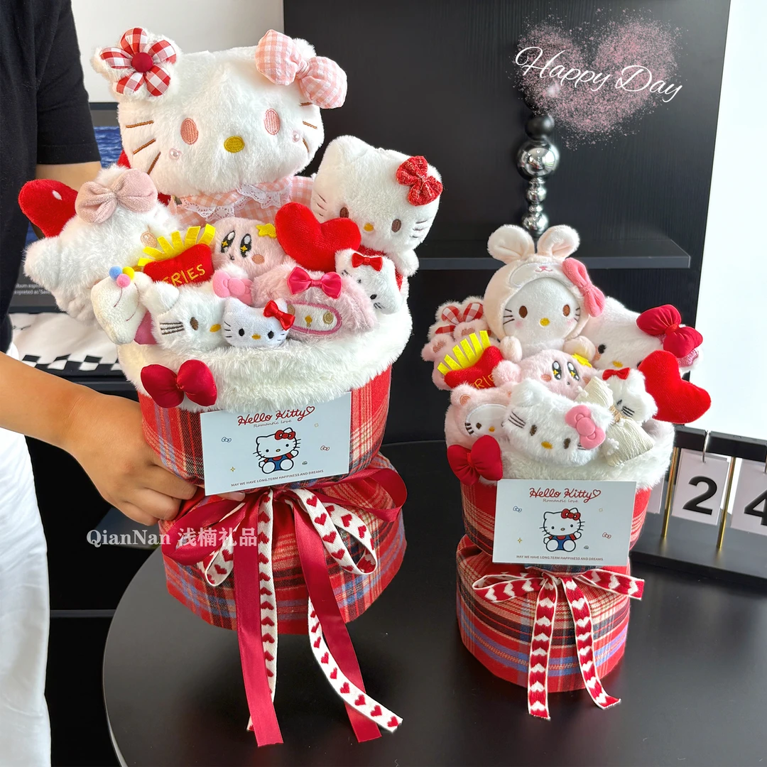创意可爱玩偶花束女生礼物毕业少女心娃娃花束女友生日圣诞情人节