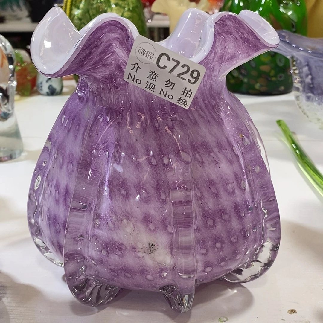 琉璃花瓶纯手工琉璃