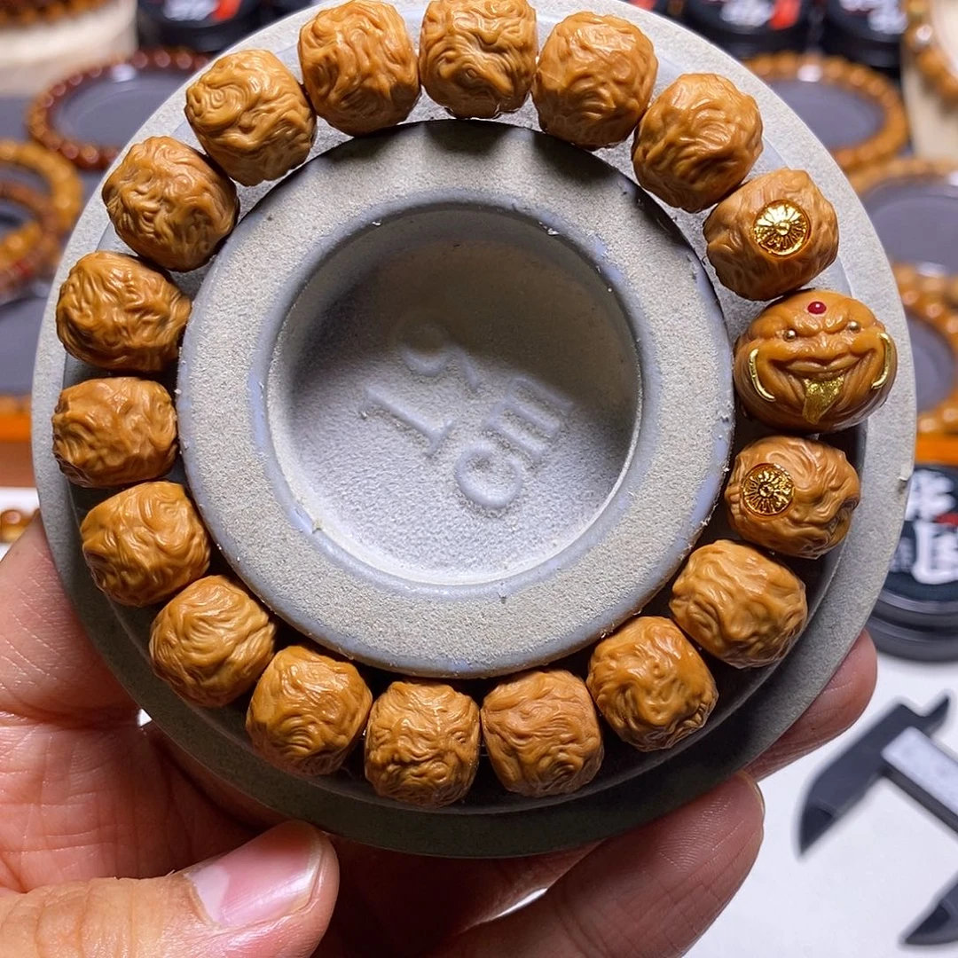 猴头核桃手串恶僧全品精工龙蛇之变尺寸13+暴力美学