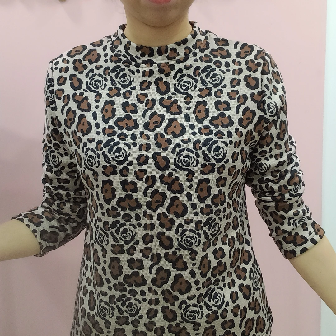 【姐妹服饰】秋季时尚洋气妈妈装长袖加绒打底衫显瘦百搭中老年上衣