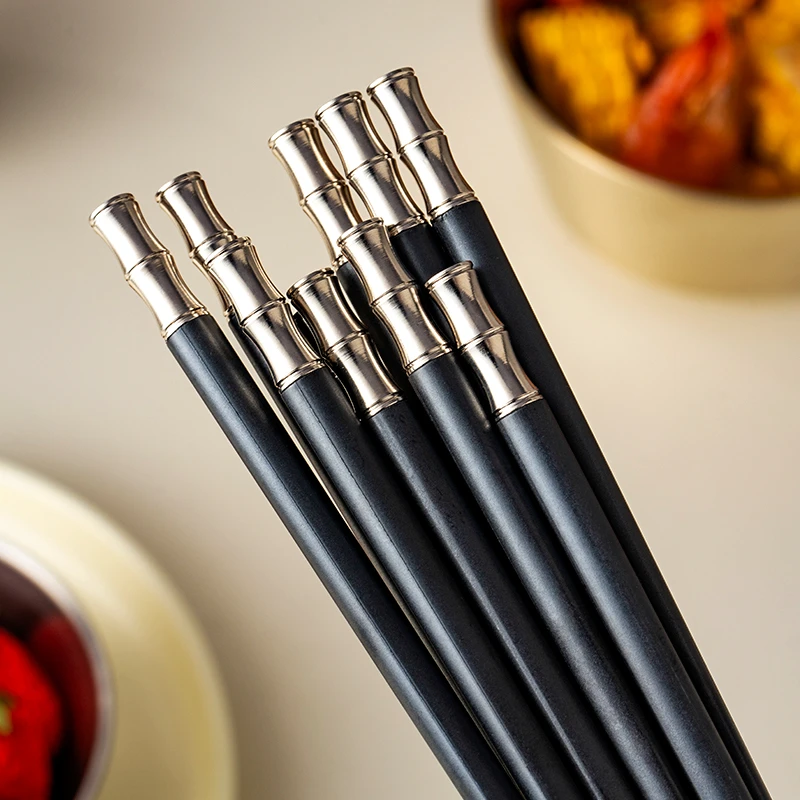 家用筷子合金筷子创意中式防霉筷高档防滑筷耐高温可机洗快子