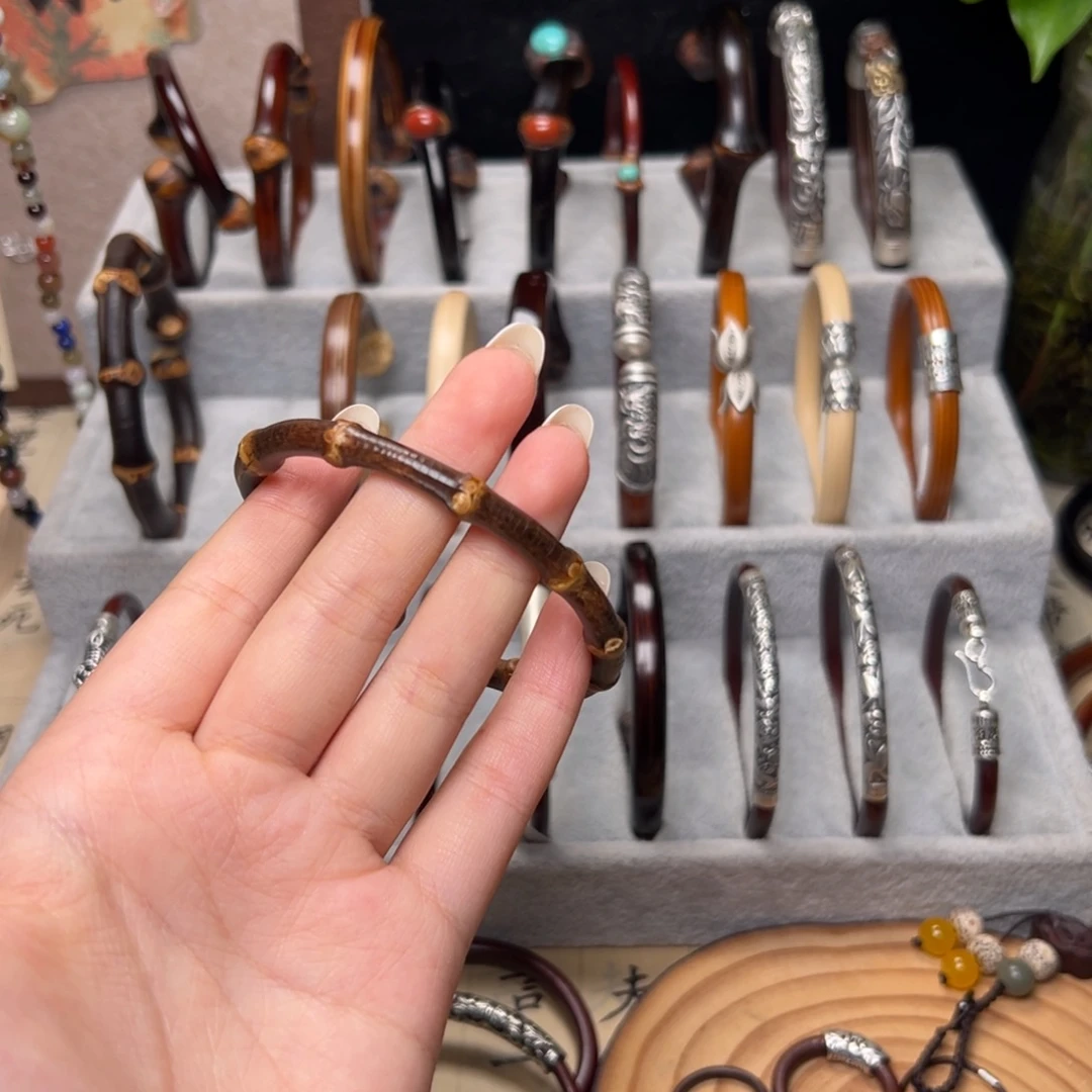 行***雨藤类手串/手链藤镯紫竹藤手镯