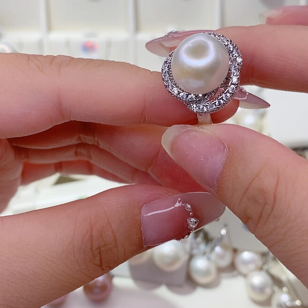 戒指未镶嵌淡水珍珠
