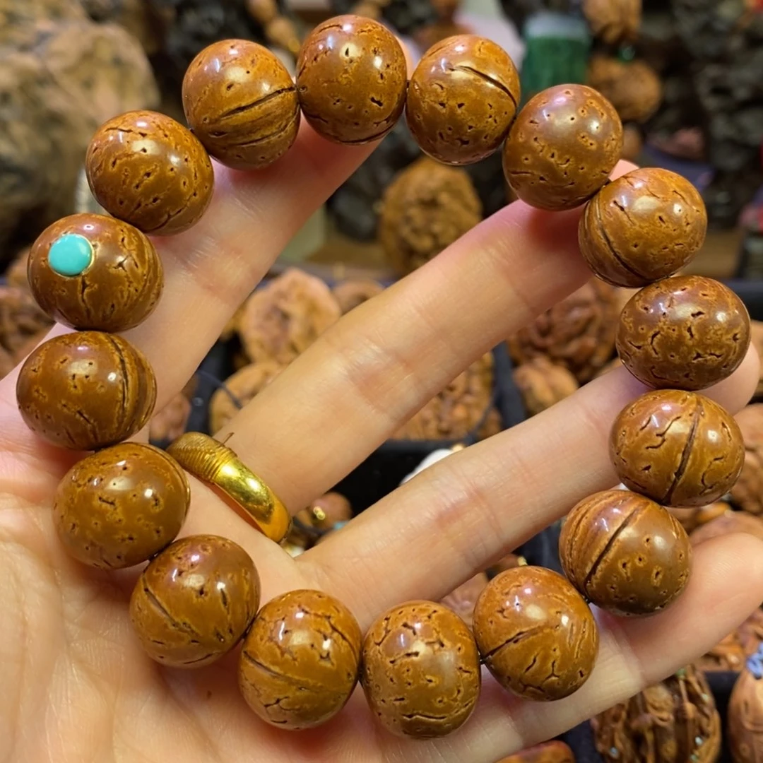 潍坊核雕桃核雕刻素串