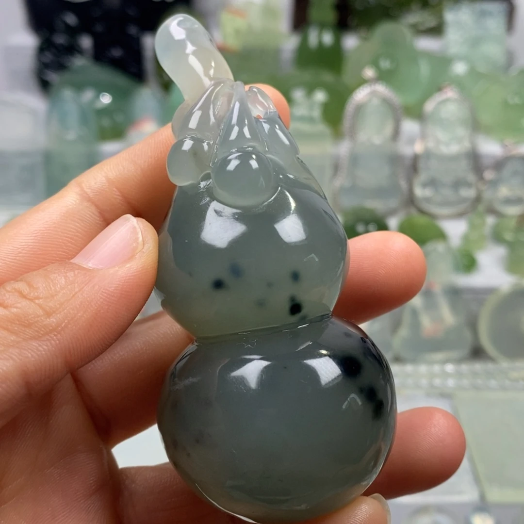 蛇纹石玉未镶嵌手把件