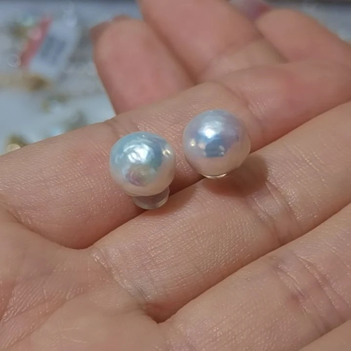 未镶嵌耳饰淡水珍珠