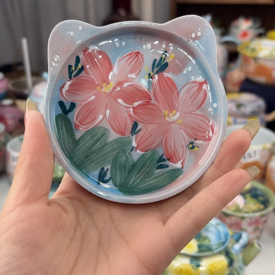 景德镇手绘高温釉下彩陶瓷茶具