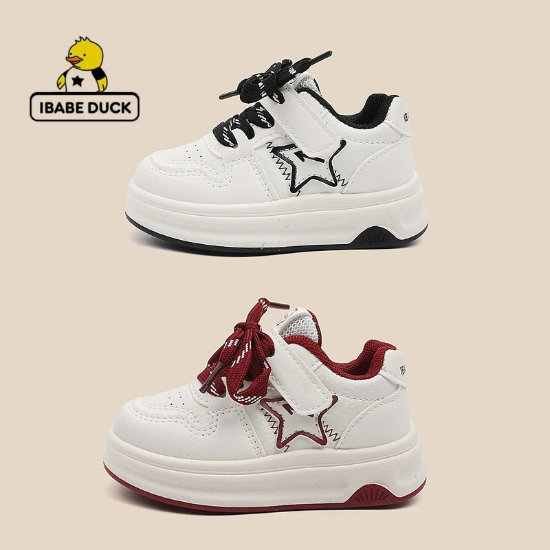 ibabe Duck/芽宝小黄鸭儿童运动鞋新款女童鞋宝宝鞋男童鞋 板鞋