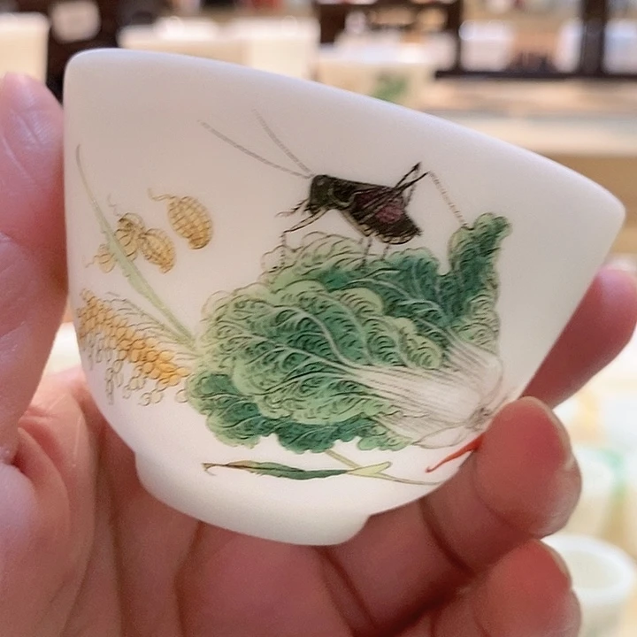 羊脂白玉瓷茶杯主人杯