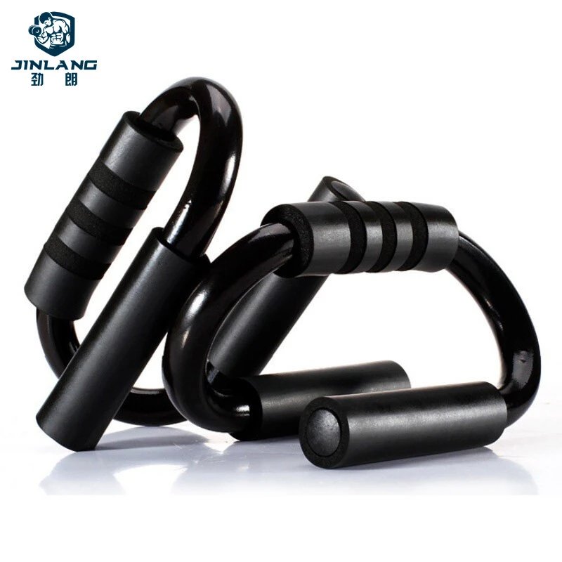 加厚S型俯卧撑支架钢男练肌练胸肌家用室内健身器材引体向上增肌