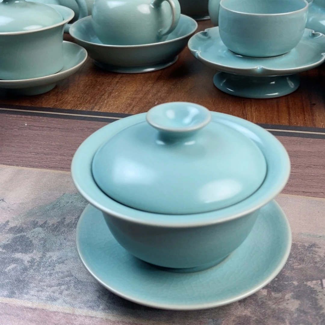 摆件原产地原矿汝瓷～茶器
