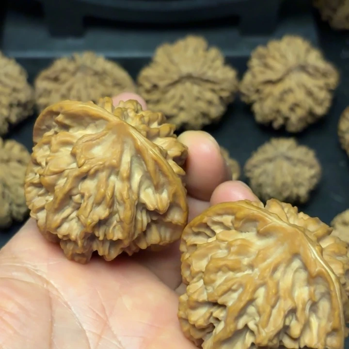 船***痕文玩核桃把件秦岭灯笼12