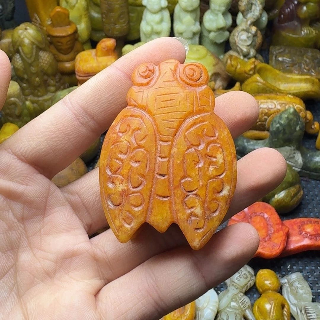 白玉菩提吊坠。。。