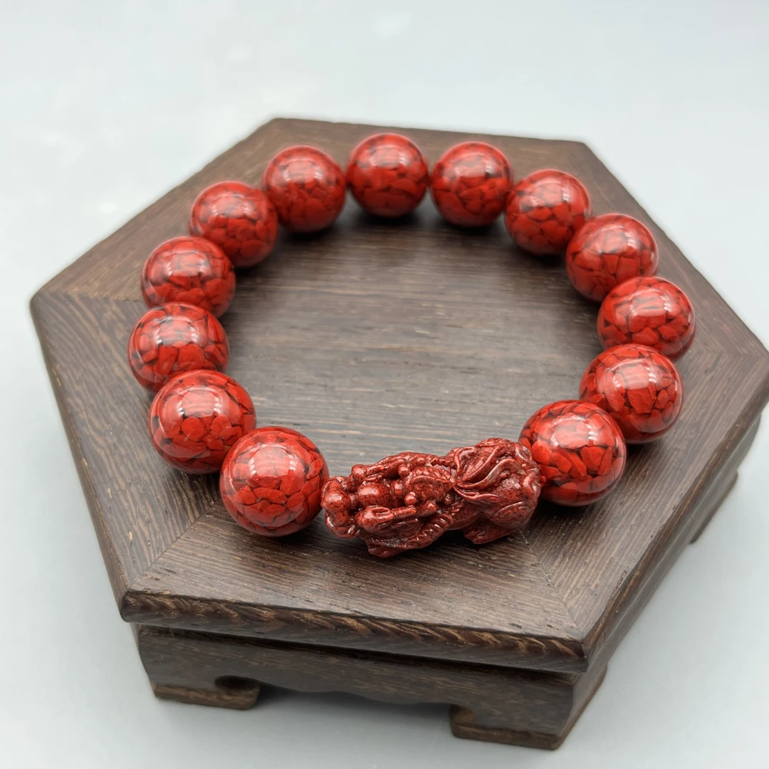 含辰砂工艺品JT366-晶体半透貔貅手链男女款14mm