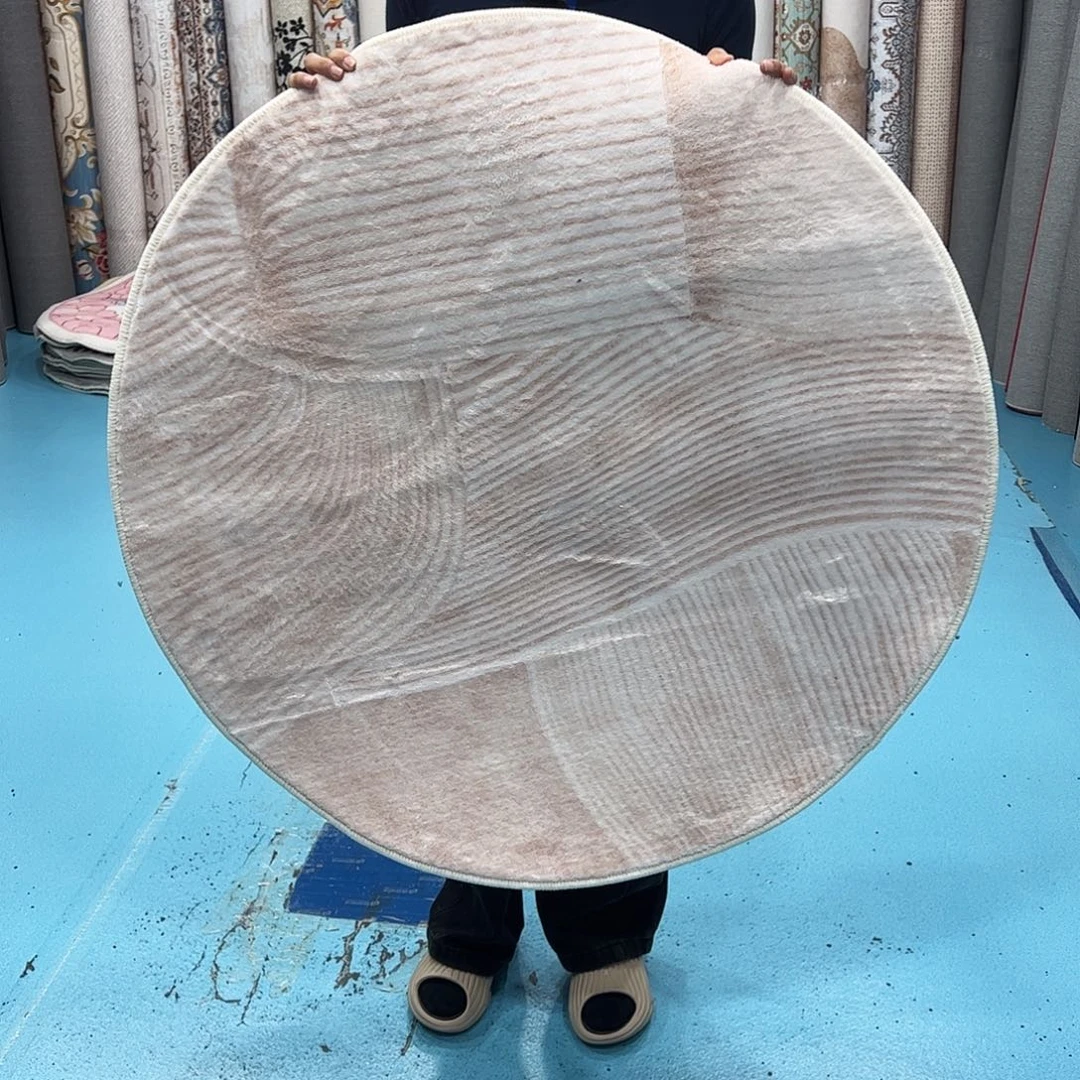 混纺加厚棉布底仿羊绒直径一米圆瑕疵特价福利