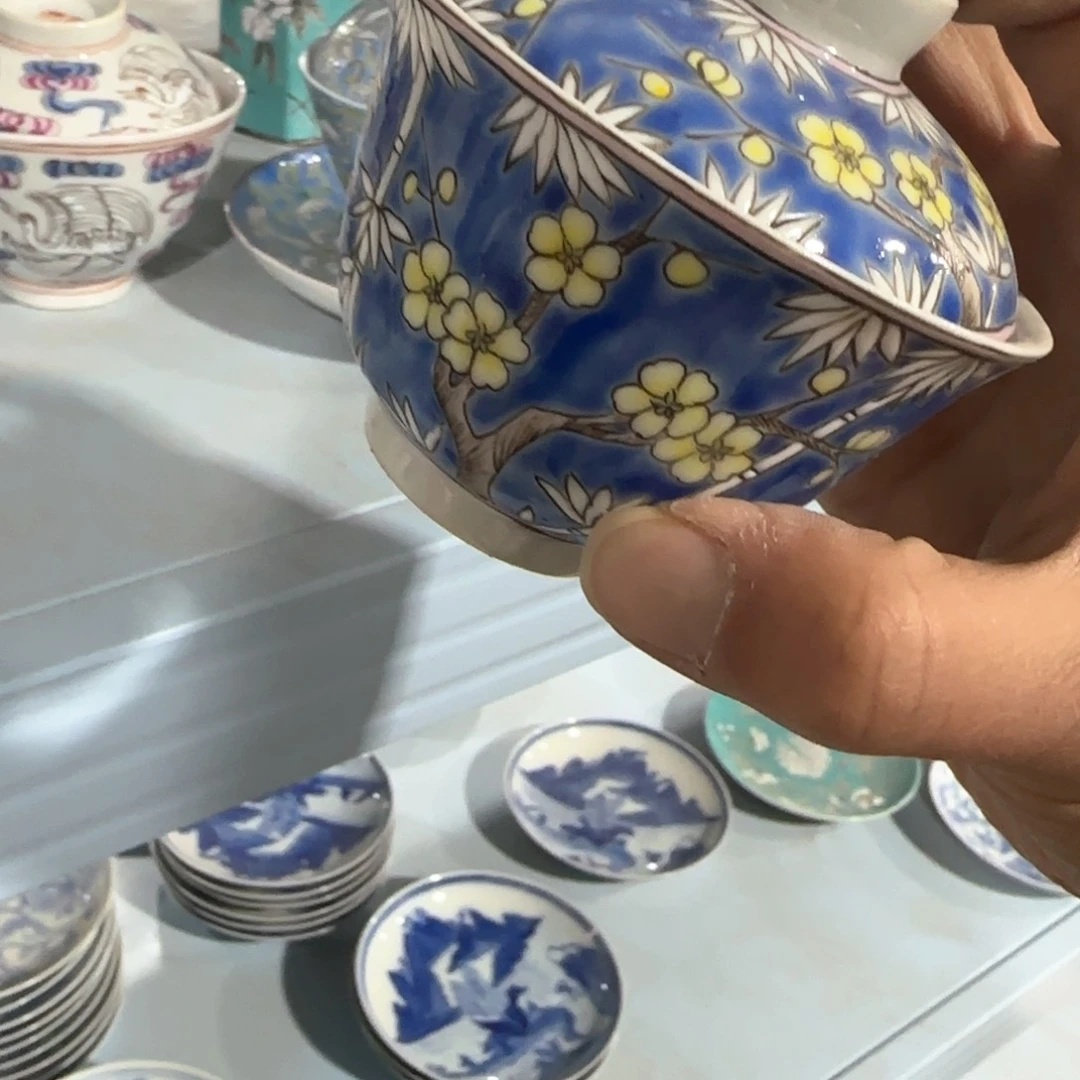 瓷片摆件手绘瓷器全部处理