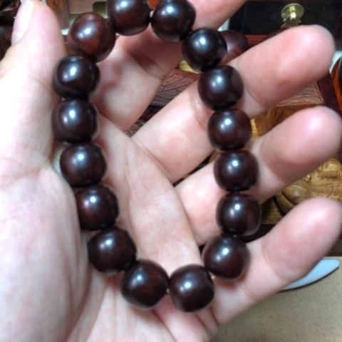 檀香紫檀（小叶紫檀）13×14手串
