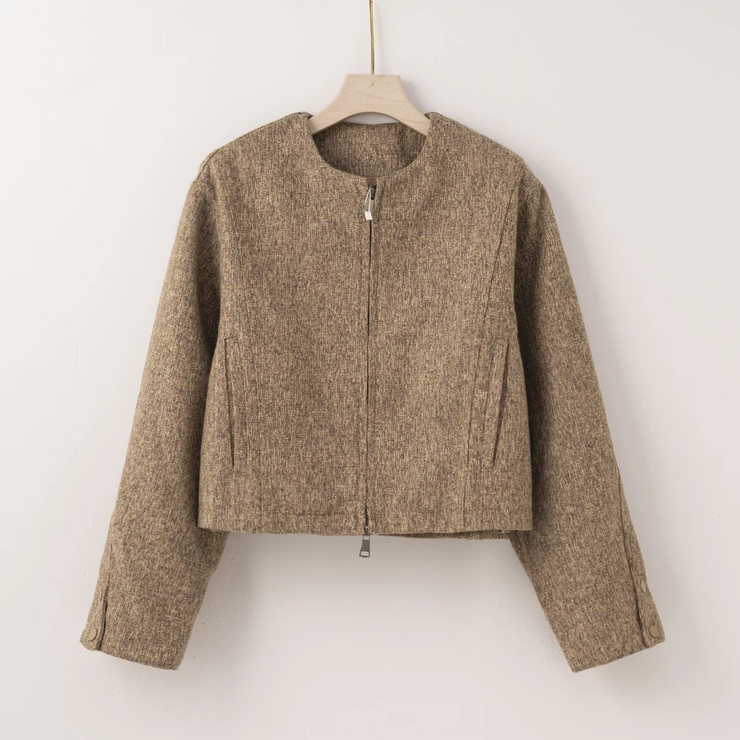 【特价-占单者限购】Q2284韩版东大门冬季新款气质时尚短款外套7826