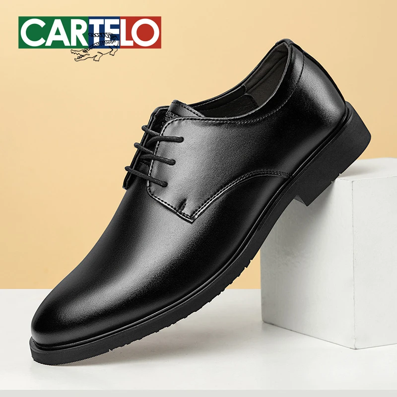 CARTELO/卡帝乐鳄鱼男上班夏季新款软底软面商务正装结婚伴郎上班
