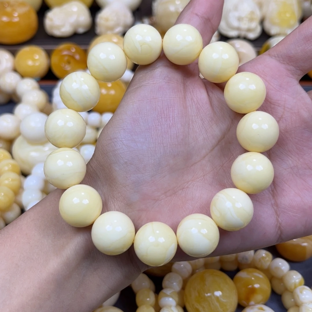 琥珀未镶嵌手串16+