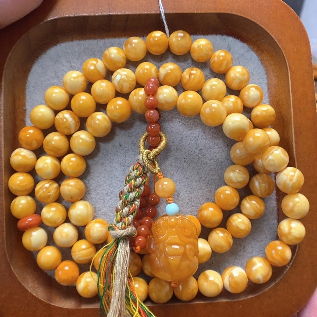 蜜蜡未镶嵌手串蜜蜡