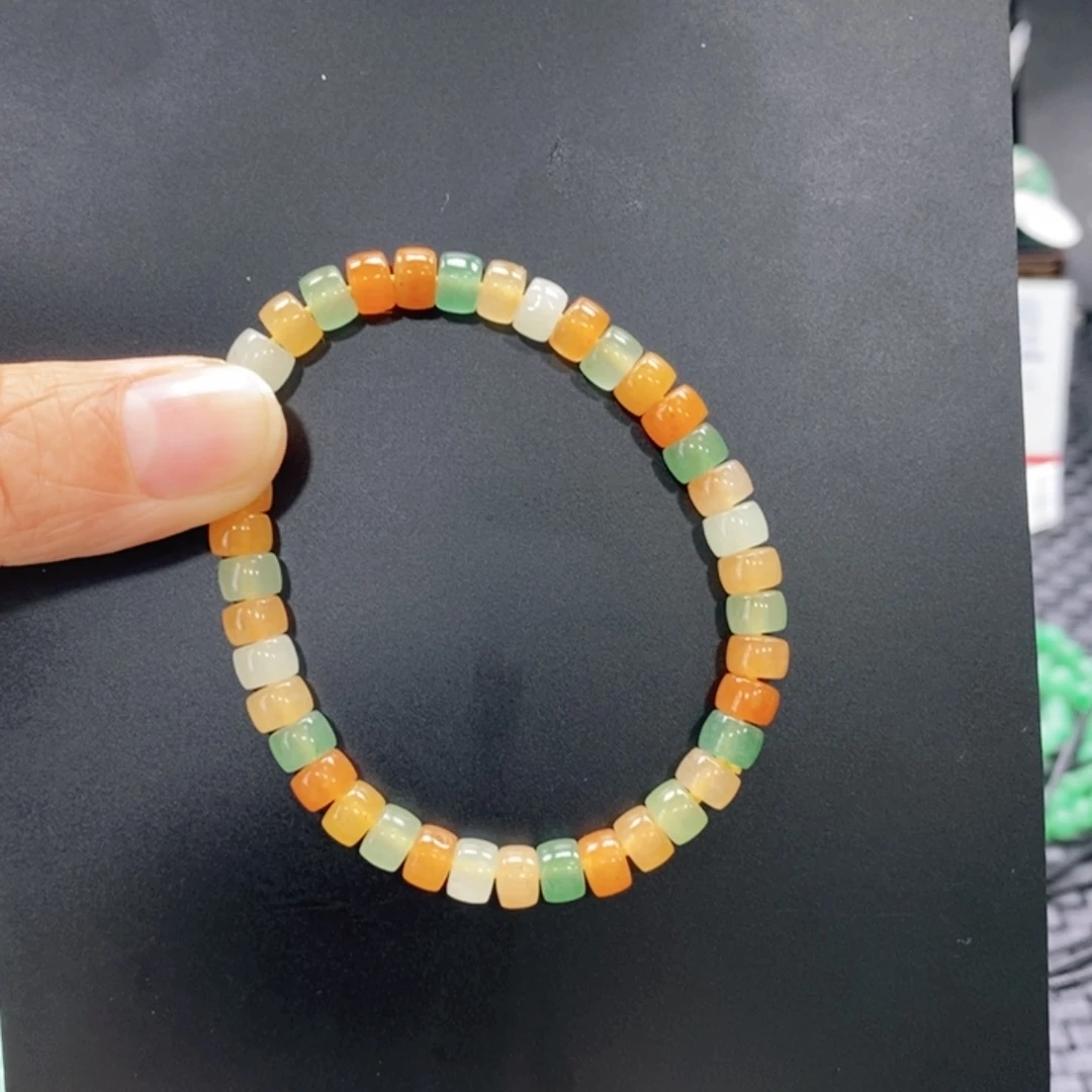 渔***晚石英质玉未镶嵌手链青青 手链 渔舟