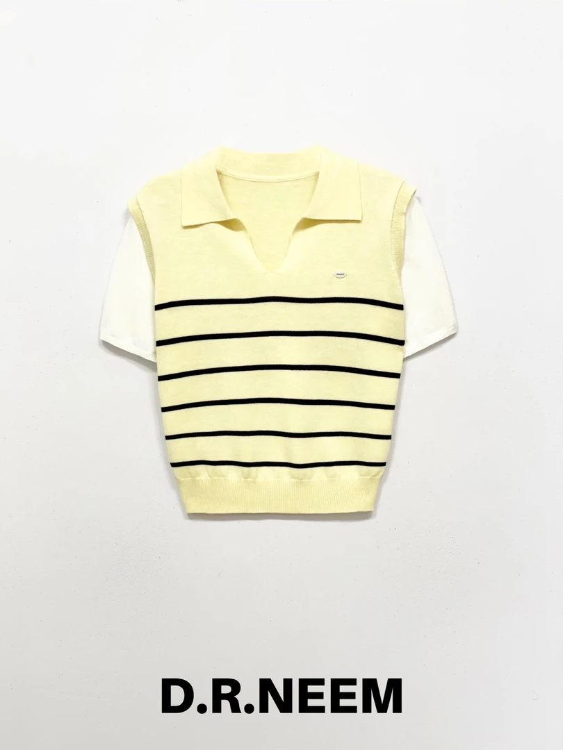 DRN Polo领T恤假两件上衣