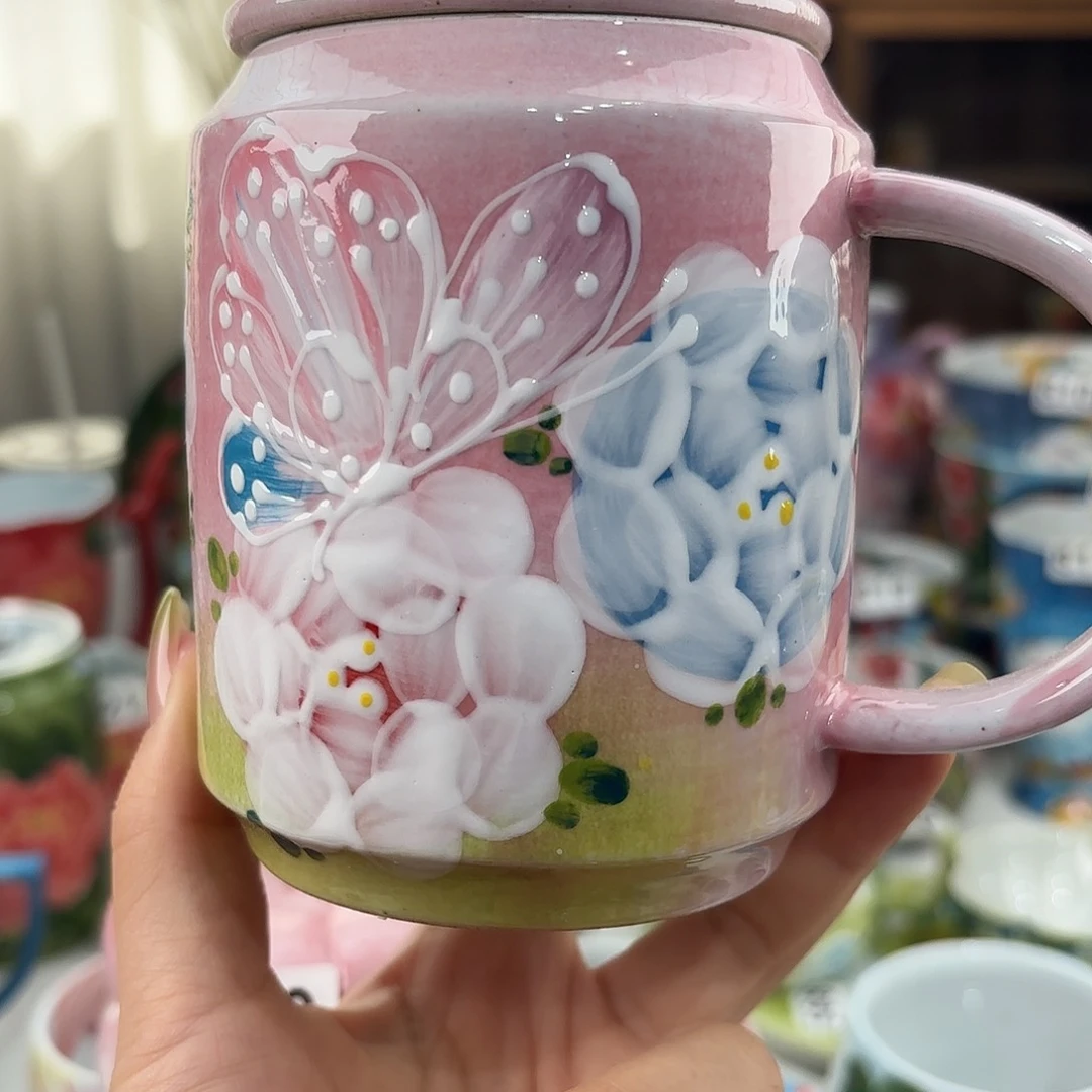 瓷片景德镇手绘高温釉下彩陶瓷茶具