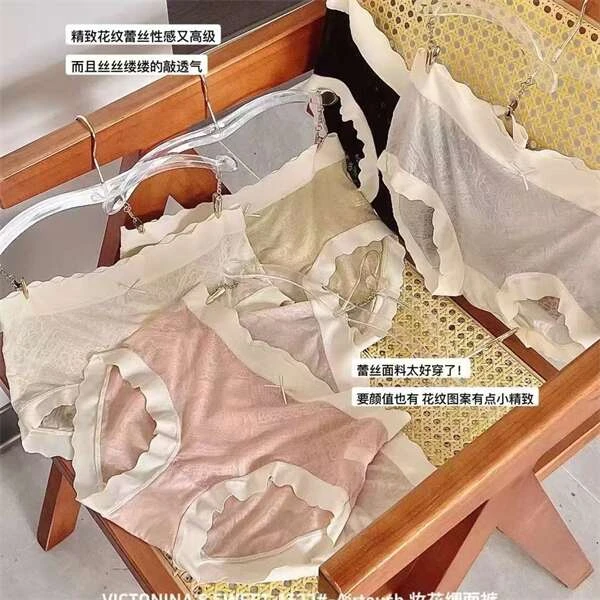 【巴韩】玲姐家992121时尚百搭显瘦减龄休闲裤松紧简约蕾丝高腰短裤