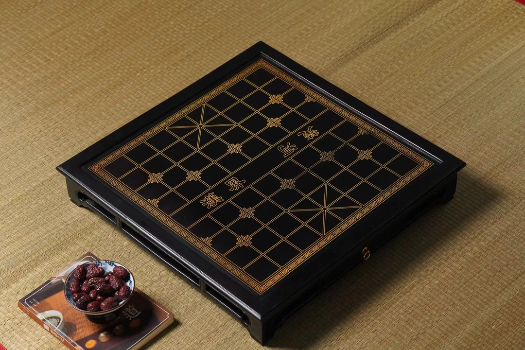 大红酸枝象棋盘红木工艺品